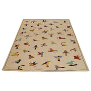 Hand Knotted Embroidery Kelim 6' 6" x 9' 9" - No. AL33728