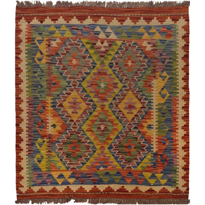 Handmade Vegetable Kilim 2' 10" x 3' 7" - No. AL99231