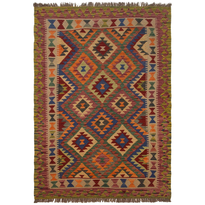 Hand Knotted Flatweave Kilim 3' 3" x 5' 7" - No. AL49358