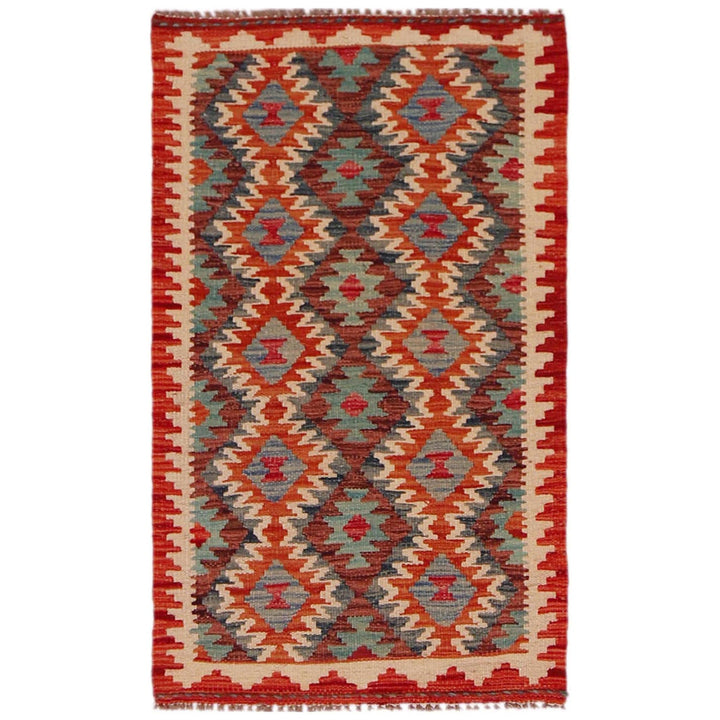 Handmade Afghan Vegetable Kilim 1' 10" x 3' 3" - No. AL83283