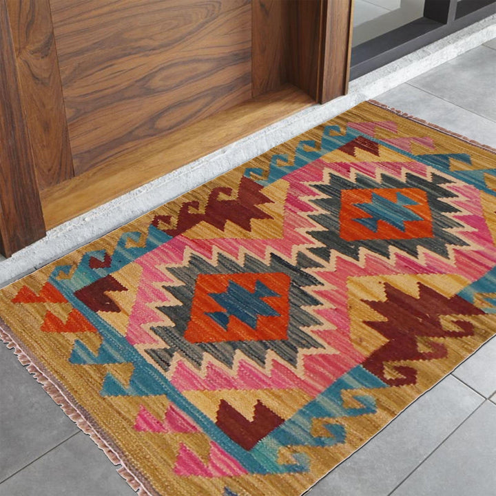 Handmade Vegetable Kilim 1' 11" x 3' 0" - No. AL35763