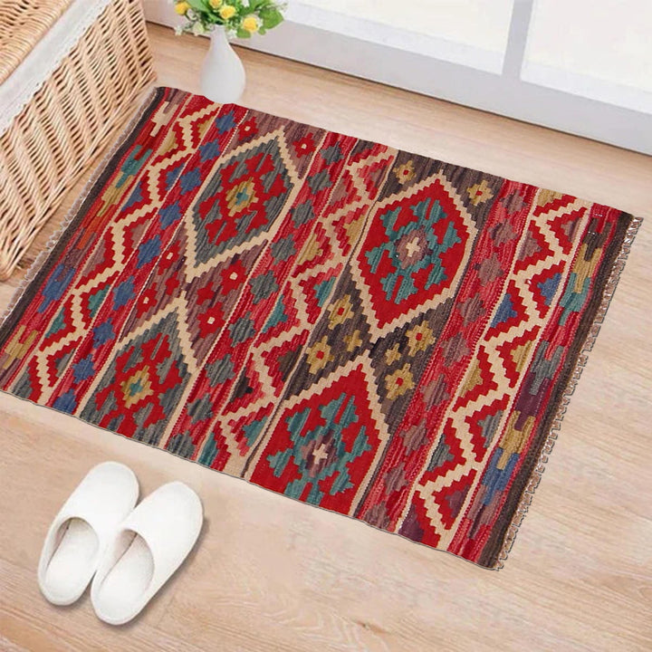 Handmade Vegetable Kelim 2' 2" x 2' 10" - No. AL93263