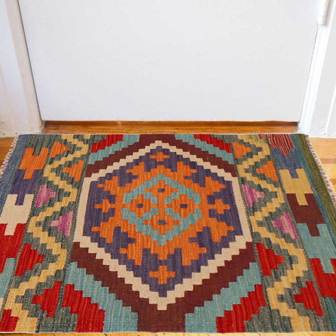 Small Size Chobi Kilim 2' 1" x 3' 0" - No. AL23336