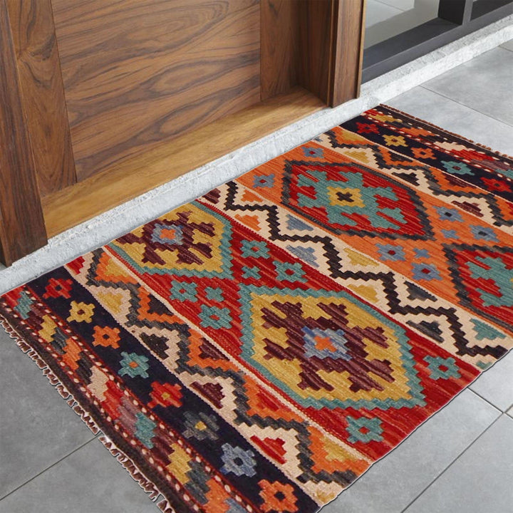 Hand Made Afghan Kilim 2' 0" x 3' 0" - No. AL19926