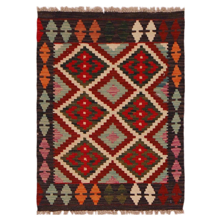 Handmade Vegetable Kilim 2' 1" x 2' 10" - No. AL82395