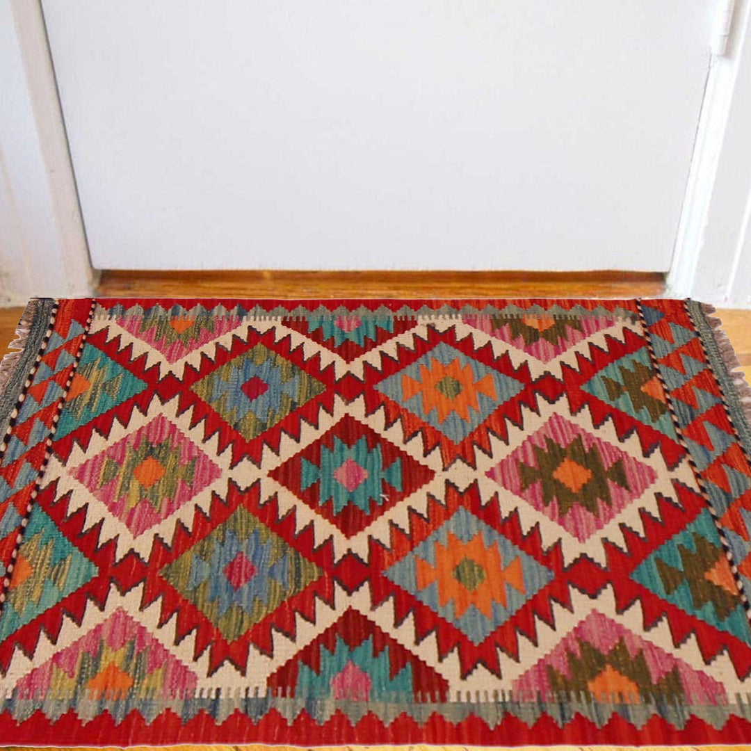 Handmade Vegetable Kelim 2' 0" x 3' 2" - No. AL35662