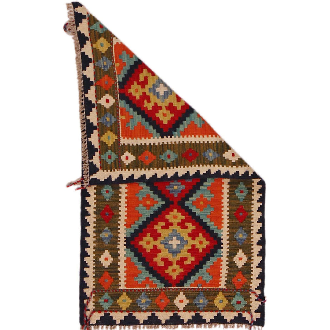 Handmade Turkish Design Wool Kilim 2' 0" x 3' 6" - No. AL34248