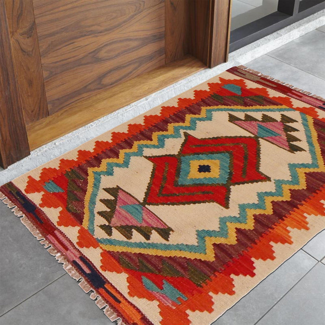 Hand Knotted Flatweave Kilim 2' 0" x 2' 10" - No. AL91781