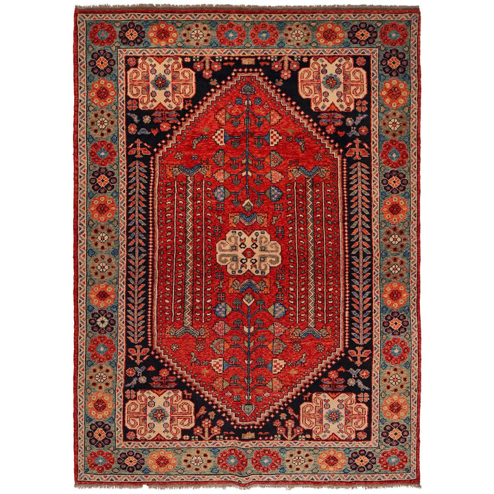 Shirazi Hand Knotted Carpet 6' 5" x 9' 6" - No. AL59539