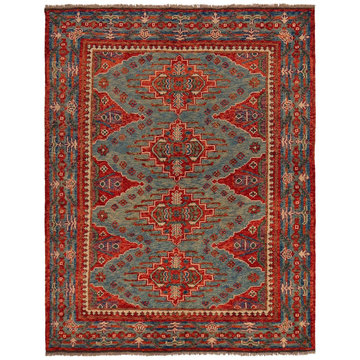Rich Red Color Shiraz Carpet 5' 1" x 6' 7" - No. AL10533