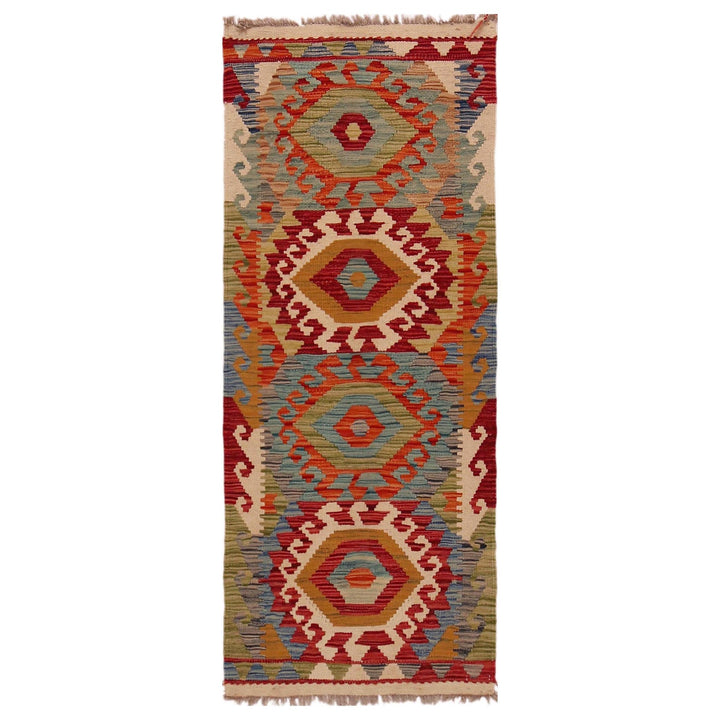 Short Kilim Runner 1' 11" x 5' 0" - No. AL97684