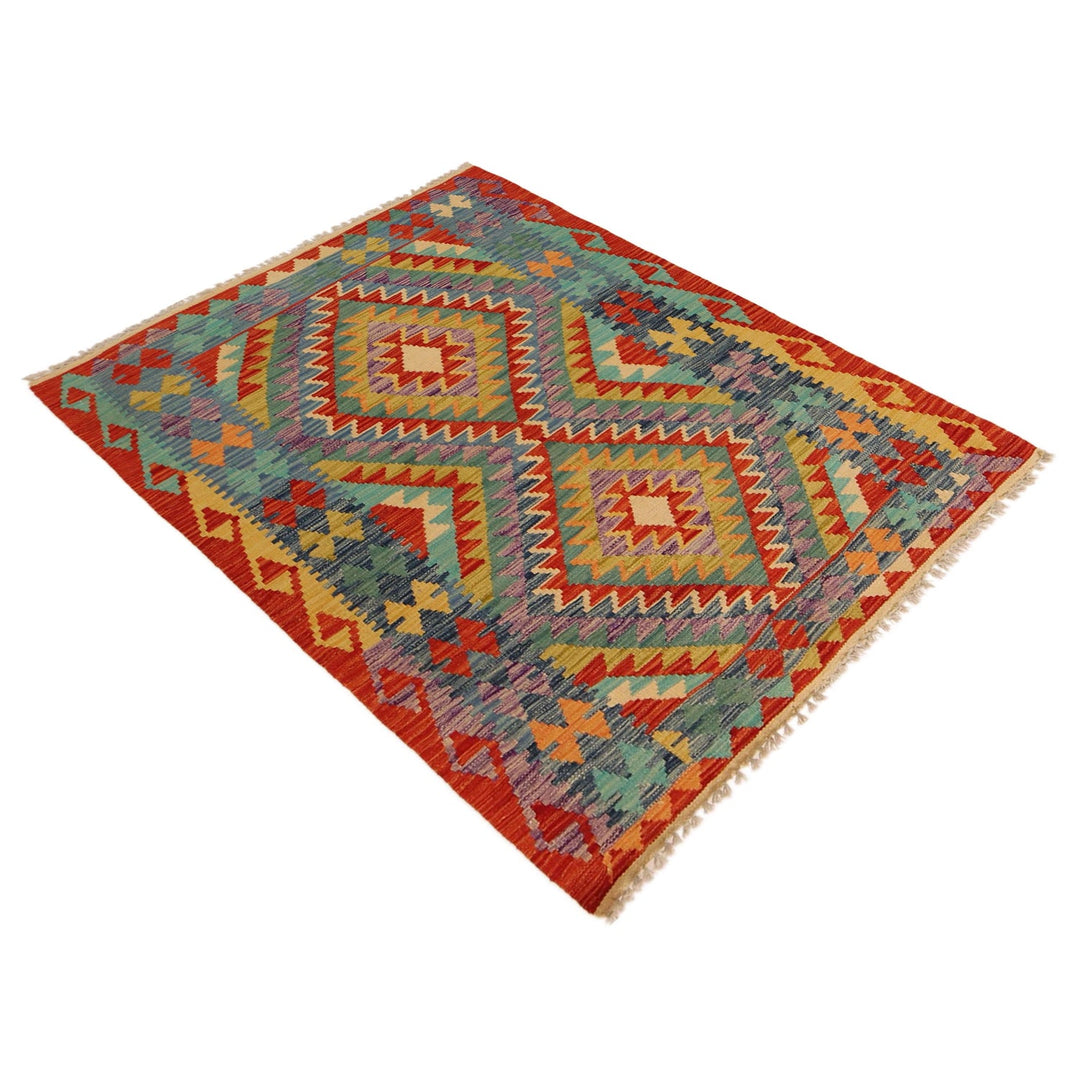 Small Size Chobi Kilim 3' 8" x 4' 11" - No. AL25723