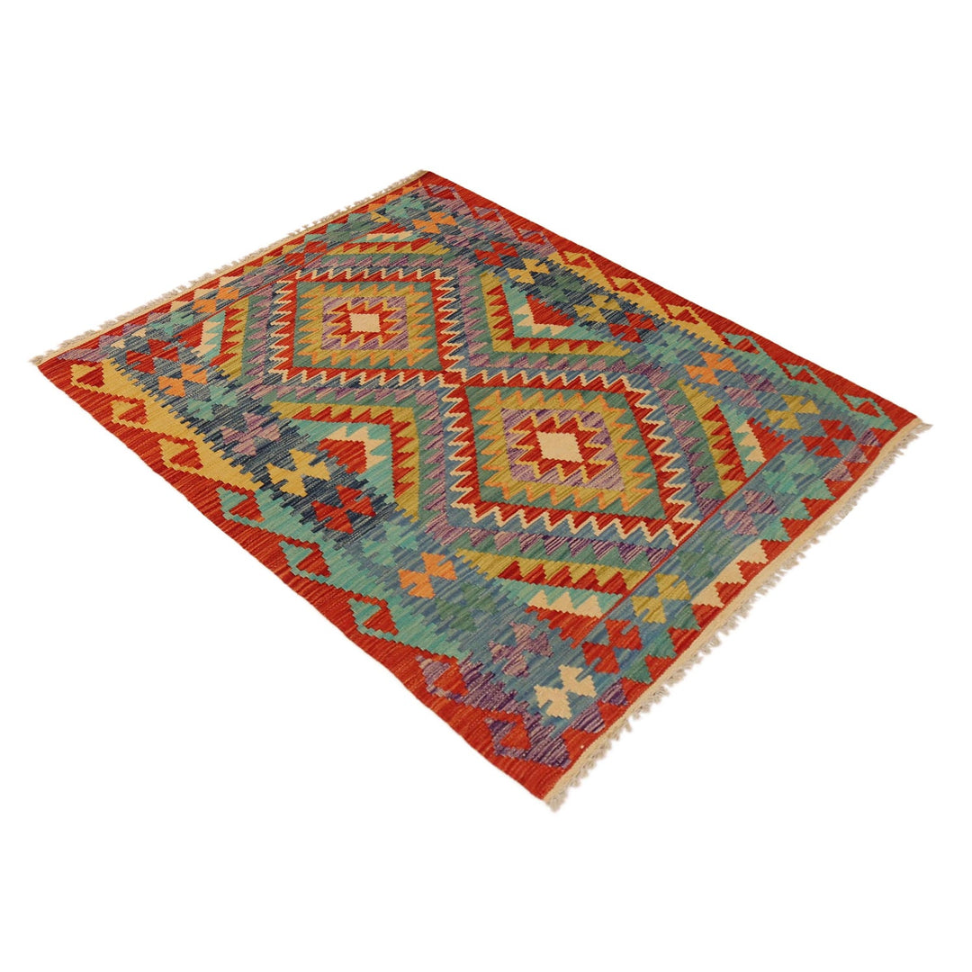 Small Size Chobi Kilim 3' 8" x 4' 11" - No. AL25723