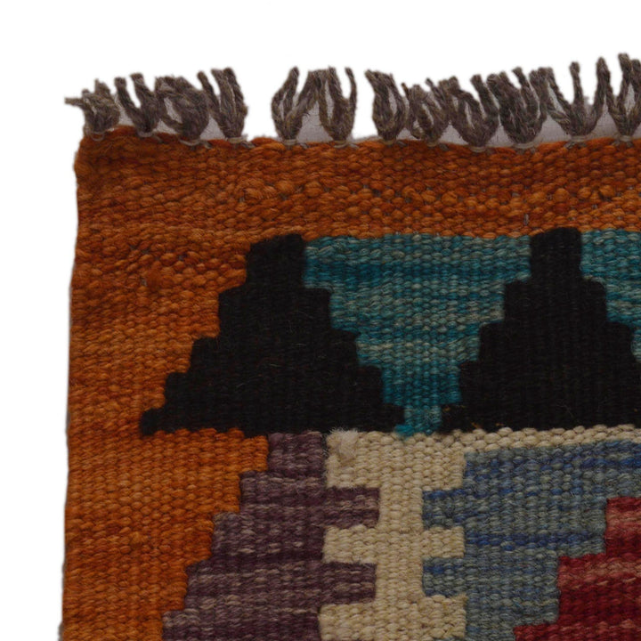 Handmade Afghan Vegetable Kilim 3' 5" x 5' 0" - No. AL87497