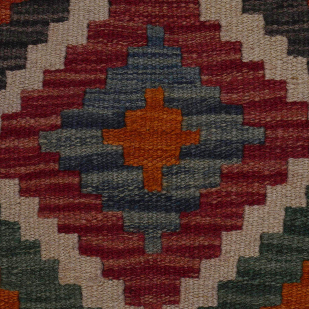 Handmade Afghan Vegetable Kilim 3' 5" x 5' 0" - No. AL87497