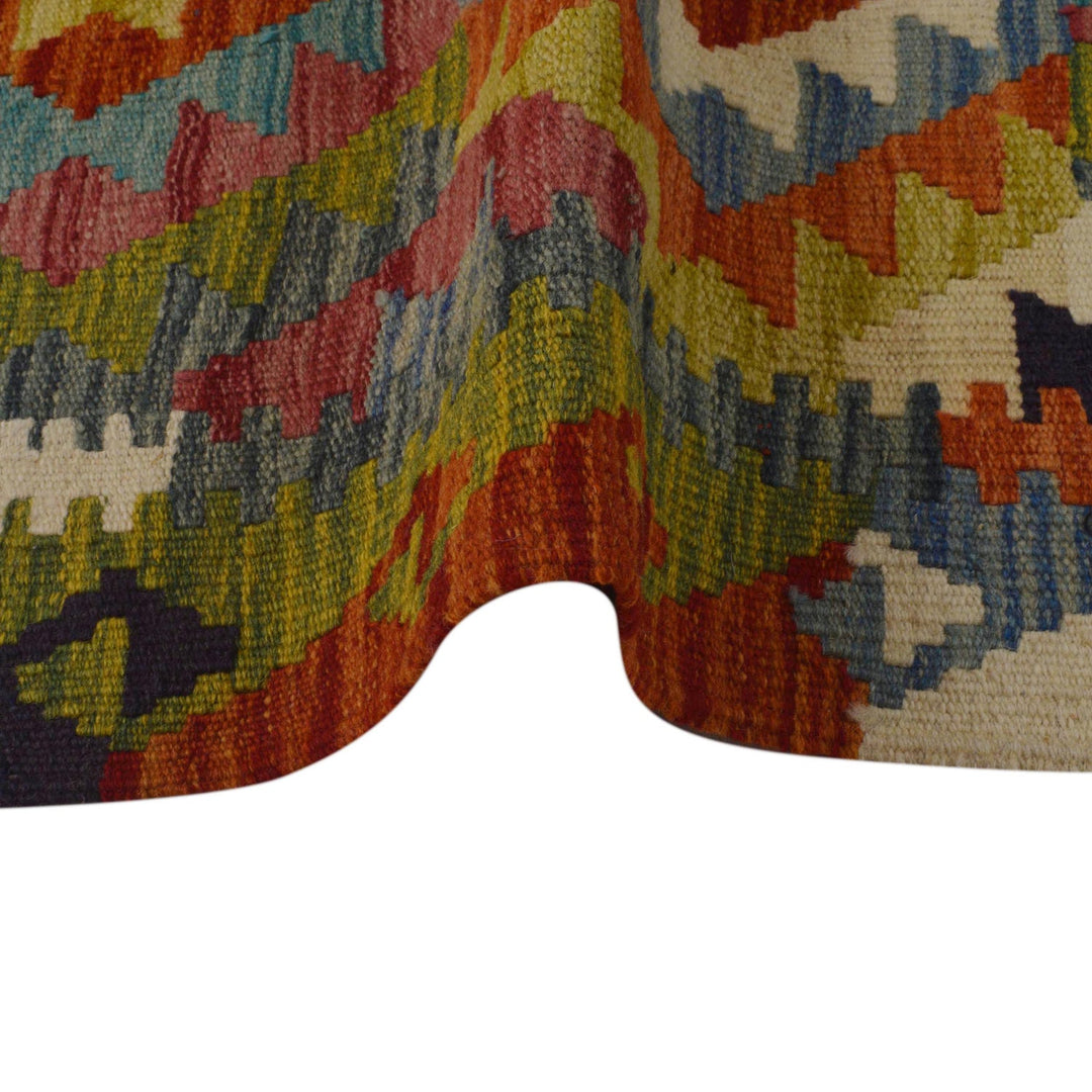 Handmade Vegetable Kilim 3' 3" x 4' 9" - No. AL72046