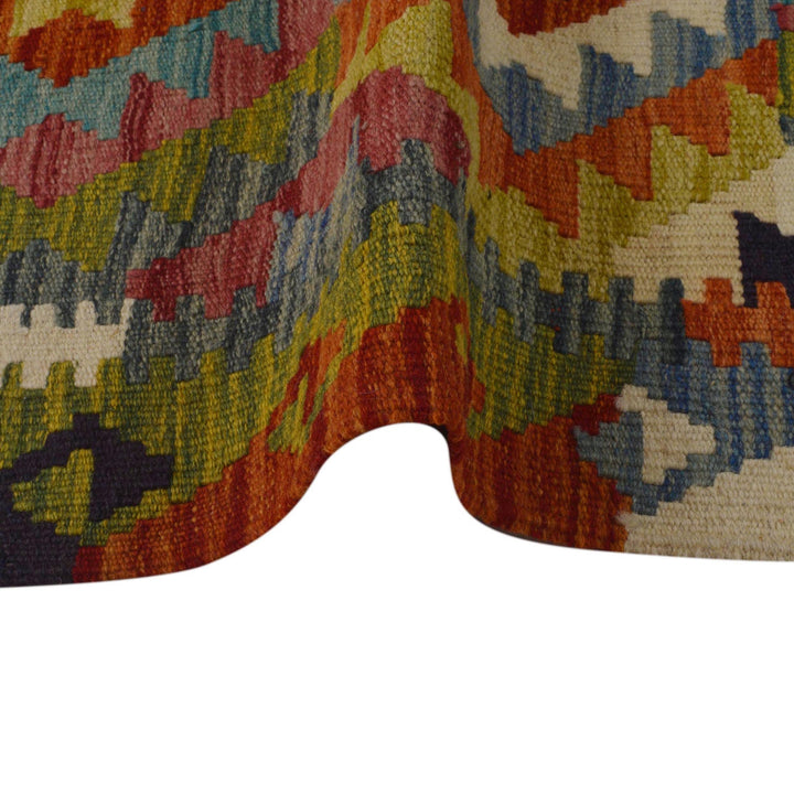 Handmade Vegetable Kilim 3' 3" x 4' 9" - No. AL72046