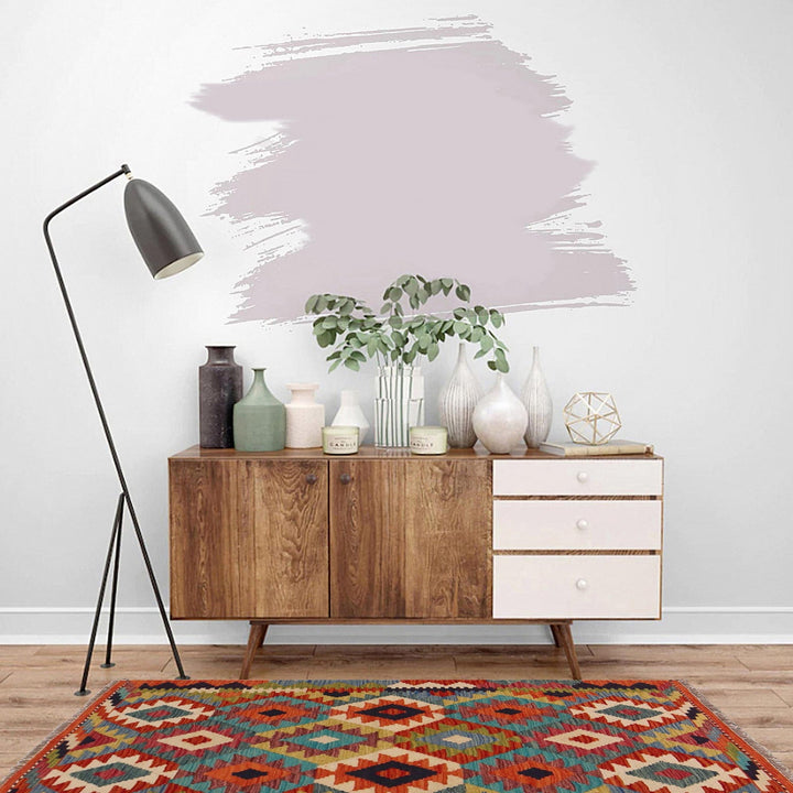 Multi Color ful Flat-Weave Wool Kilim 3' 3" x 4' 9" - No. AL42104