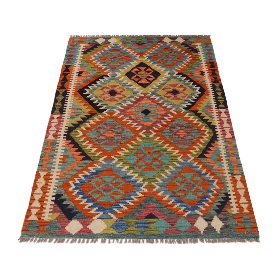 Handmade Vegetable Kilim 3' 3" x 5' 1" - No. AL65664