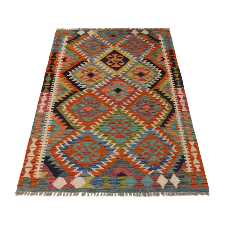 Handmade Vegetable Kilim 3' 3" x 5' 1" - No. AL65664