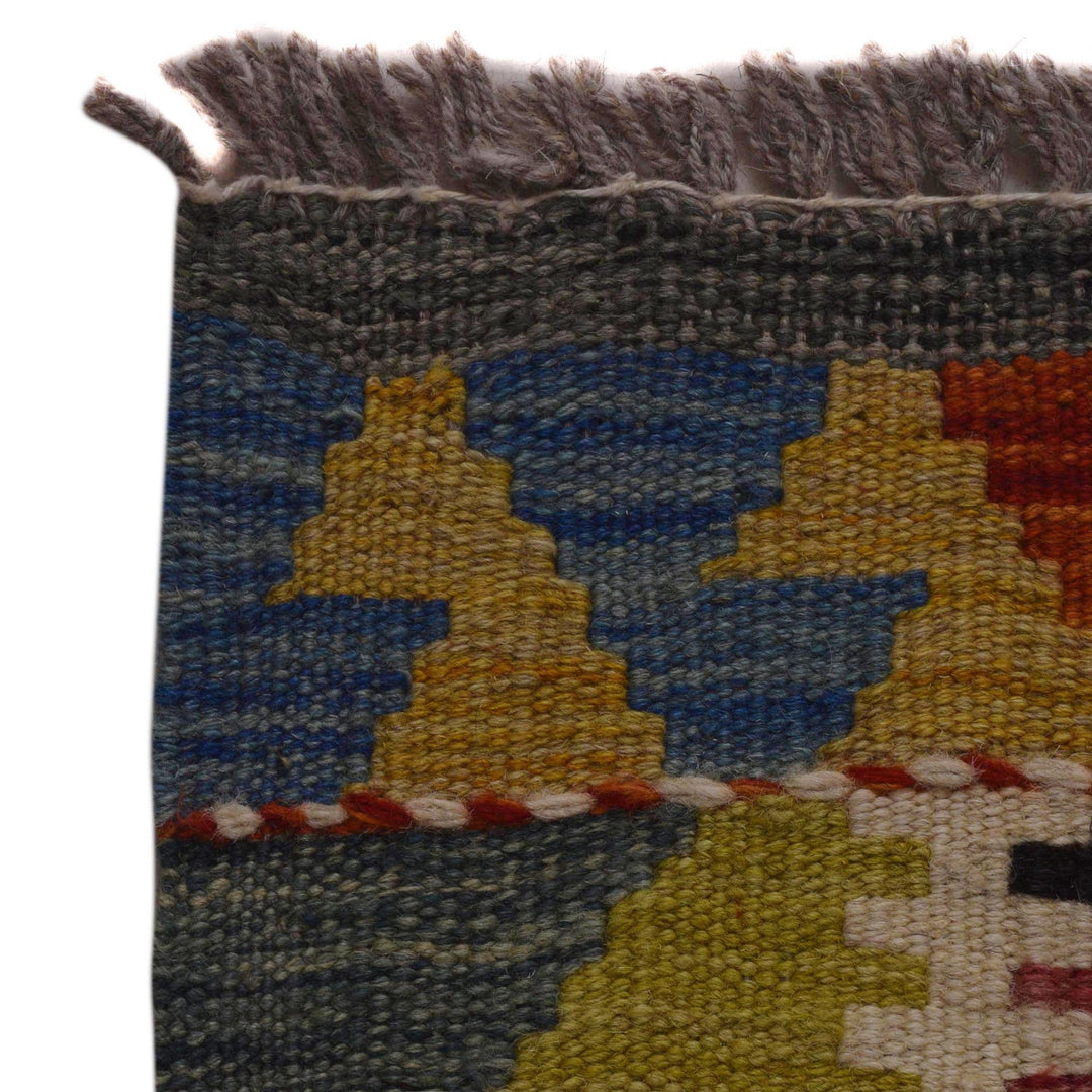 Handmade Vegetable Kelim 3' 3" x 4' 9" - No. AL37065