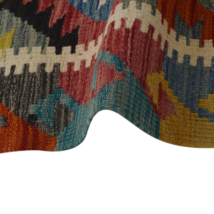 Handmade Vegetable Kelim 3' 3" x 4' 9" - No. AL37065