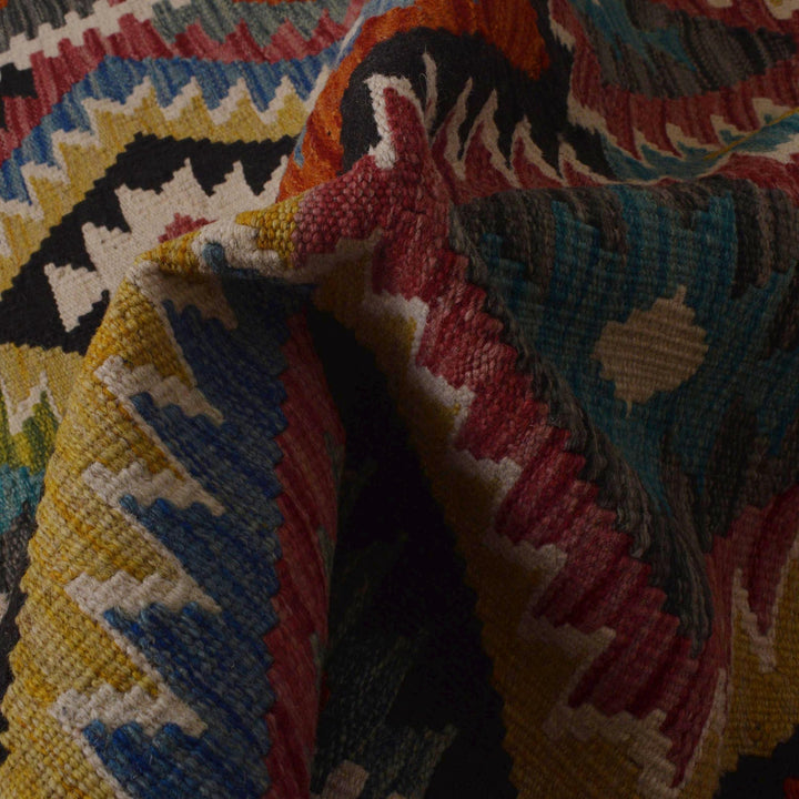 Handmade Vegetable Kelim 3' 3" x 4' 9" - No. AL37065