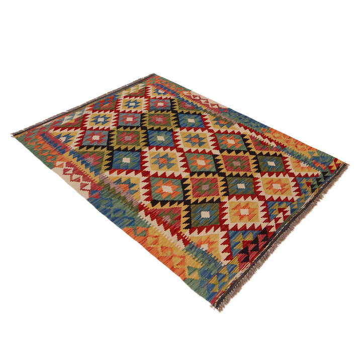 Small Size Chobi Kilim 3' 5" x 5' 0" - No. AL76675