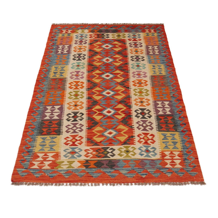 Hand Knotted Flatweave Kilim 3' 6" x 5' 6" - No. AL98717
