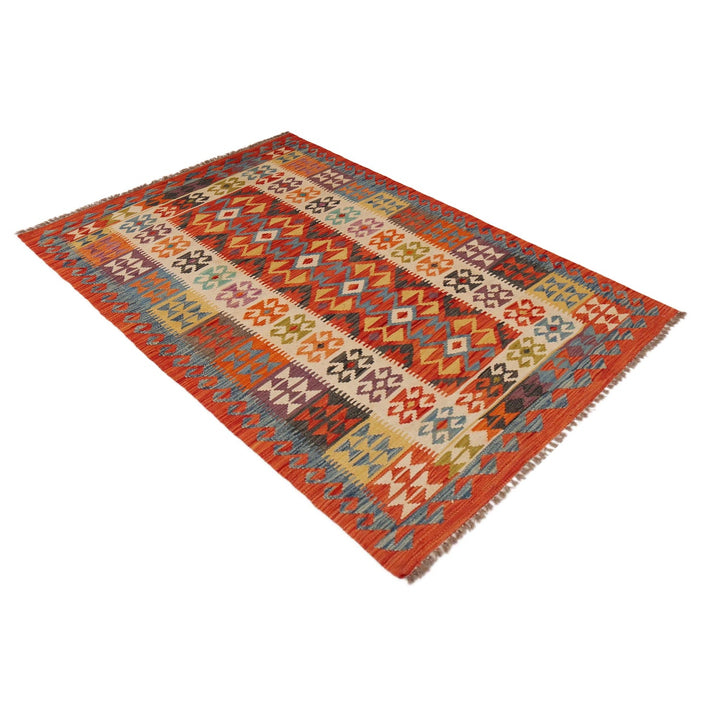 Hand Knotted Flatweave Kilim 3' 6" x 5' 6" - No. AL98717