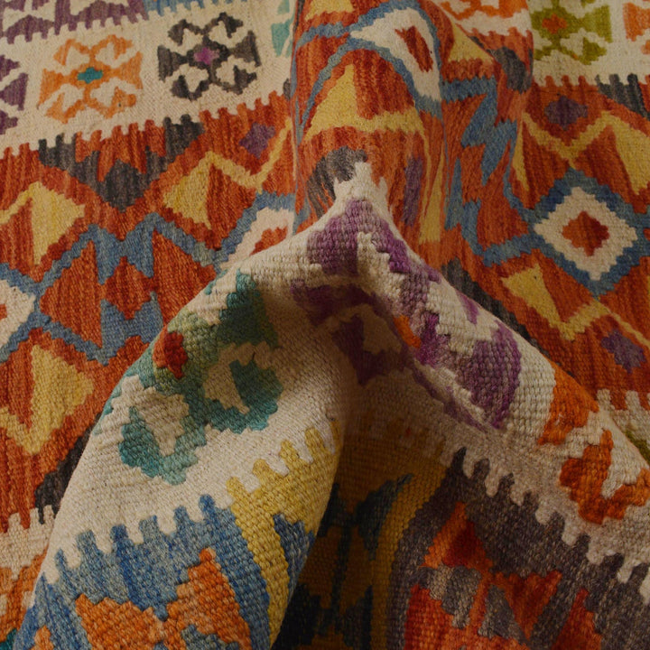 Hand Knotted Flatweave Kilim 3' 6" x 5' 6" - No. AL98717