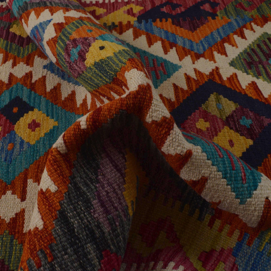 Handmade Vegetable Kelim 3' 2" x 5' 3" - No. AL91685