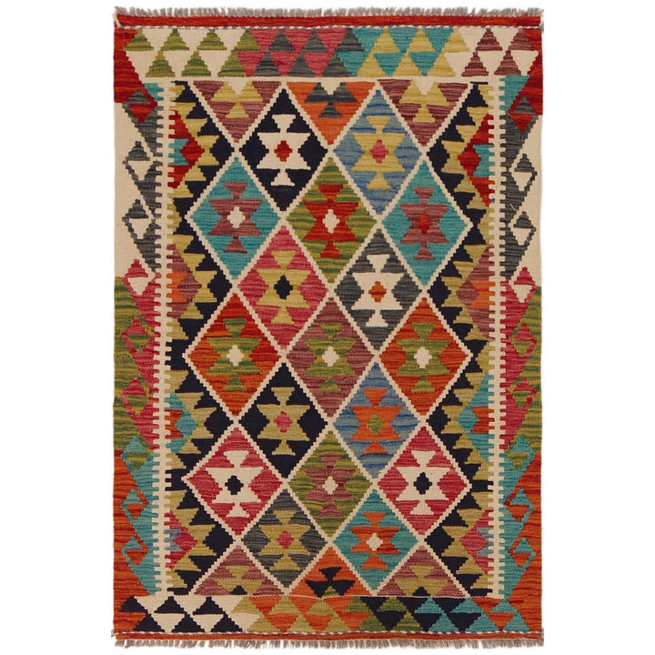 Small Size Chobi Kilim 3' 3" x 4' 10" - No. AL58615