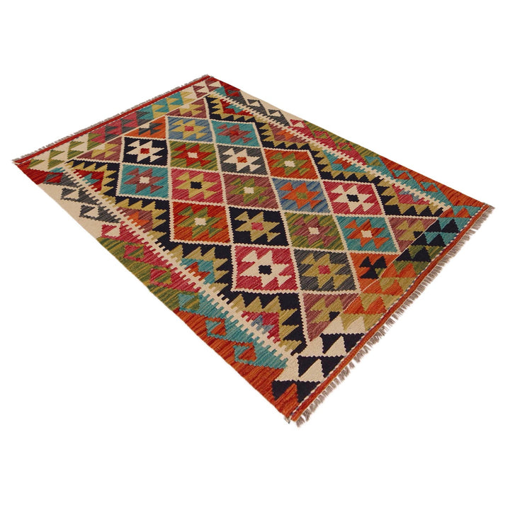 Small Size Chobi Kilim 3' 3" x 4' 10" - No. AL58615