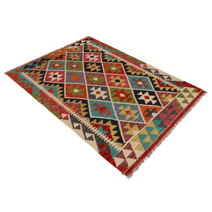 Small Size Chobi Kilim 3' 3" x 4' 10" - No. AL58615