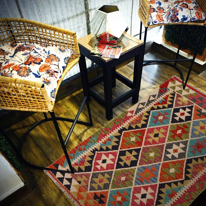 Small Size Chobi Kilim 3' 3" x 4' 10" - No. AL58615