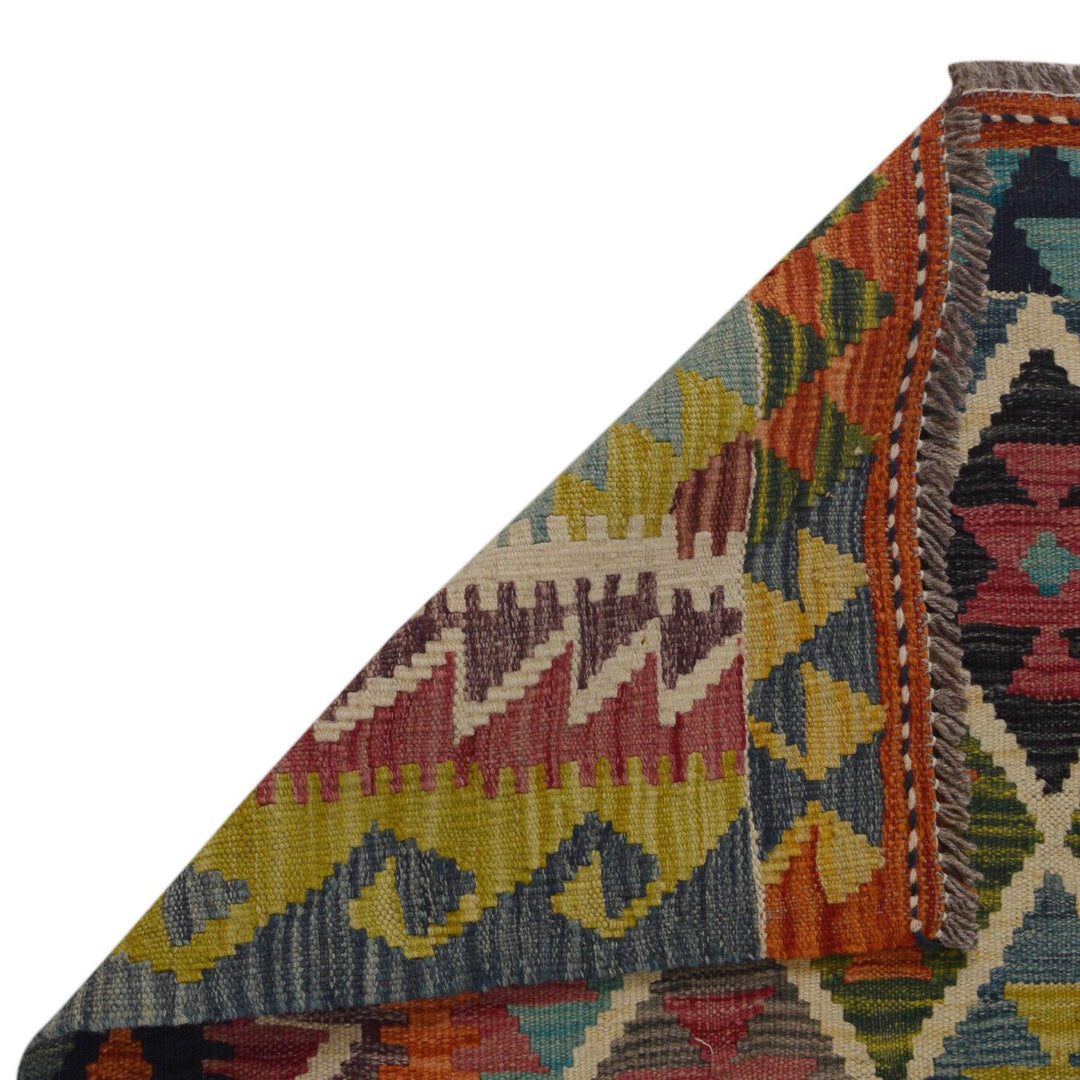 Handmade Afghan Vegetable Kilim 3' 4" x 5' 1" - No. AL47946