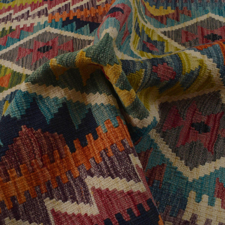 Handmade Afghan Vegetable Kilim 3' 4" x 5' 1" - No. AL47946