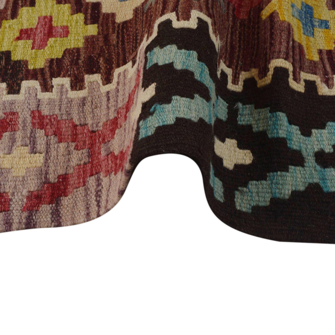 Hand Made Afghan Kilim 3' 5" x 4' 10" - No. AL63414