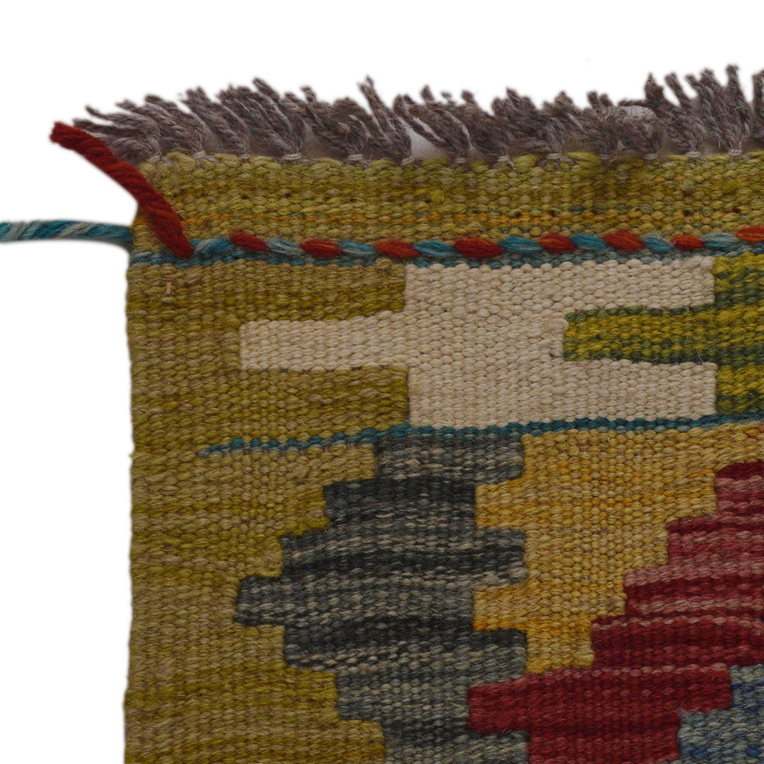 Handmade Vegetable Kelim 3' 4" x 4' 11" - No. AL27275