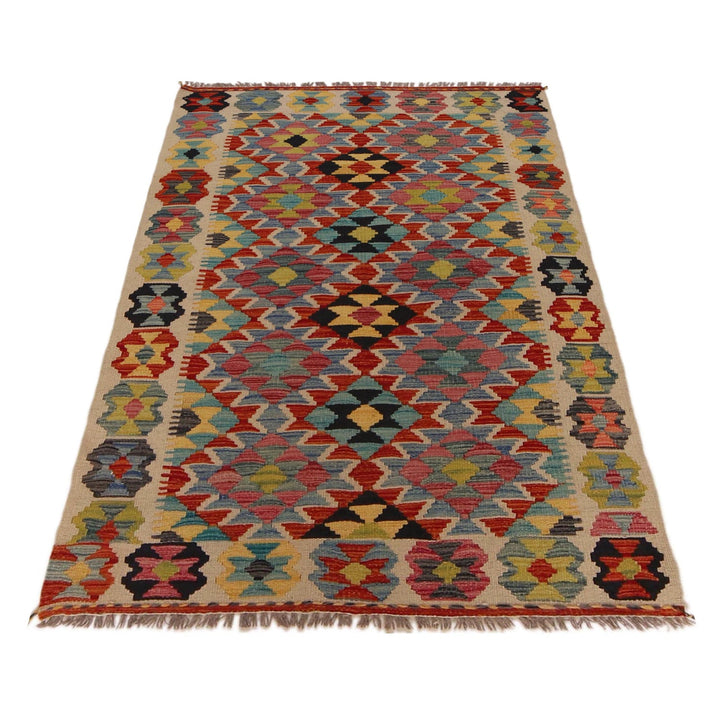 Small Size Chobi Kilim 3' 3" x 4' 10" - No. AL15362