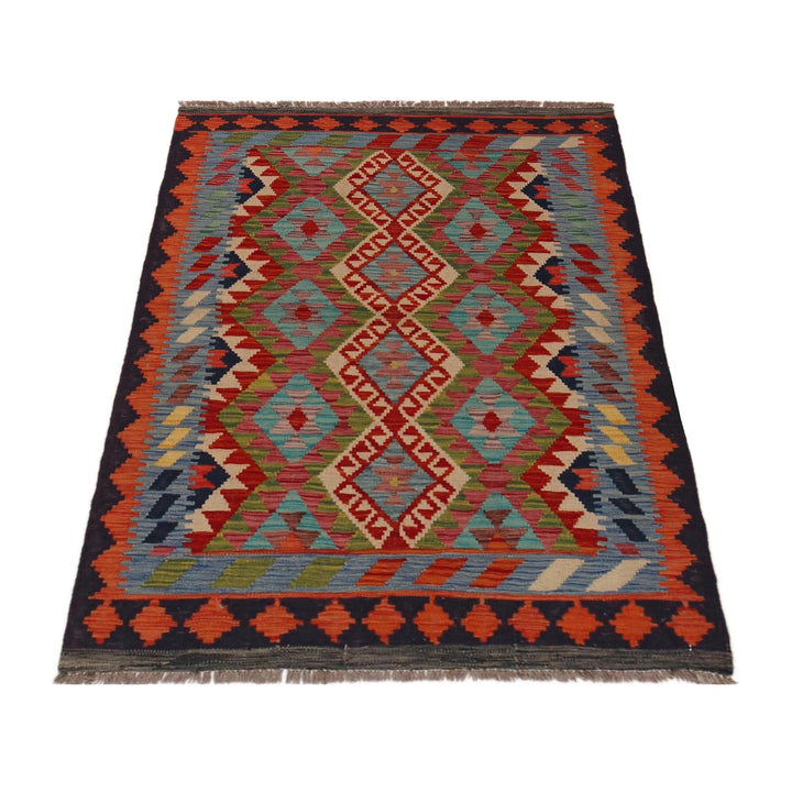 Handmade Afghan Vegetable Kilim 3' 3" x 4' 10" - No. AL83470