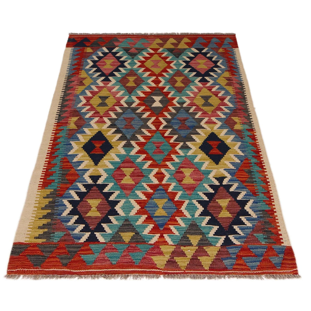 Hand Made Afghan Kilim 3' 2" x 5' 1" - No. AL12330