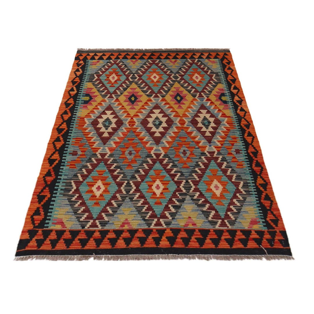 Handmade Vegetable Kilim 3' 6" x 4' 9" - No. AL99267