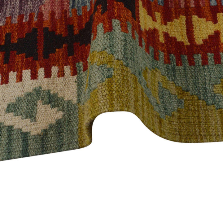 Handmade Turkish Design Wool Kilim 3' 5" x 5' 1" - No. AL43315