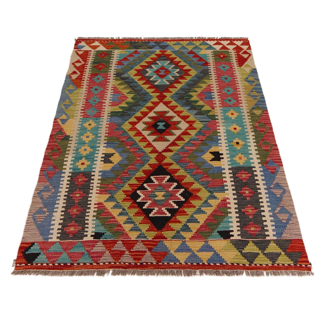 Hand Knotted Flatweave Kilim 3' 5" x 4' 11" - No. AL23419