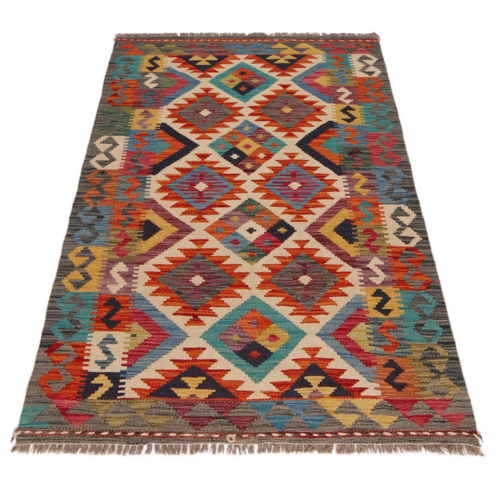 Hand Made Afghan Kilim 3' 3" x 5' 2" - No. AL71831