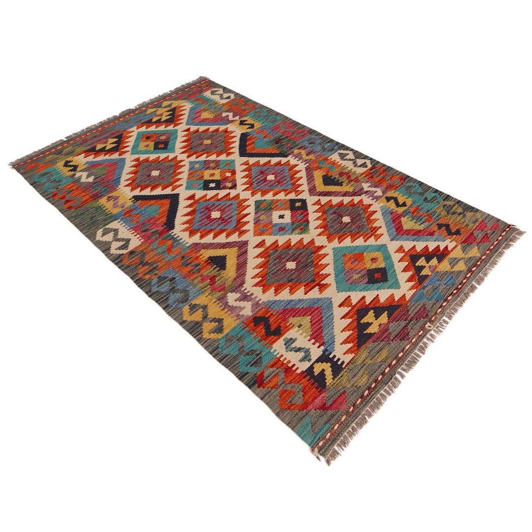 Hand Made Afghan Kilim 3' 3" x 5' 2" - No. AL71831