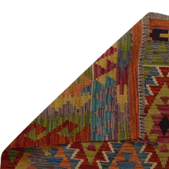 Handmade Vegetable Kilim 3' 6" x 4' 11" - No. AL18757