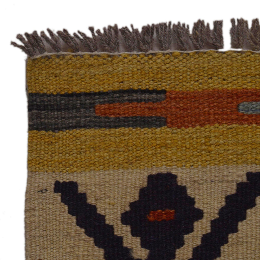 Hand Knotted Afghan Style Kilim 3' 3" x 5' 1" - No. AL78544